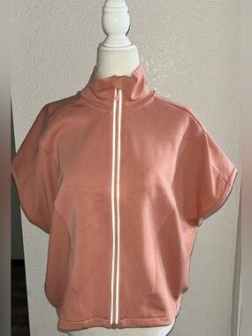 Thrive Societe | Ellis Short Sleeve Jacket in Baked Clay | Size M